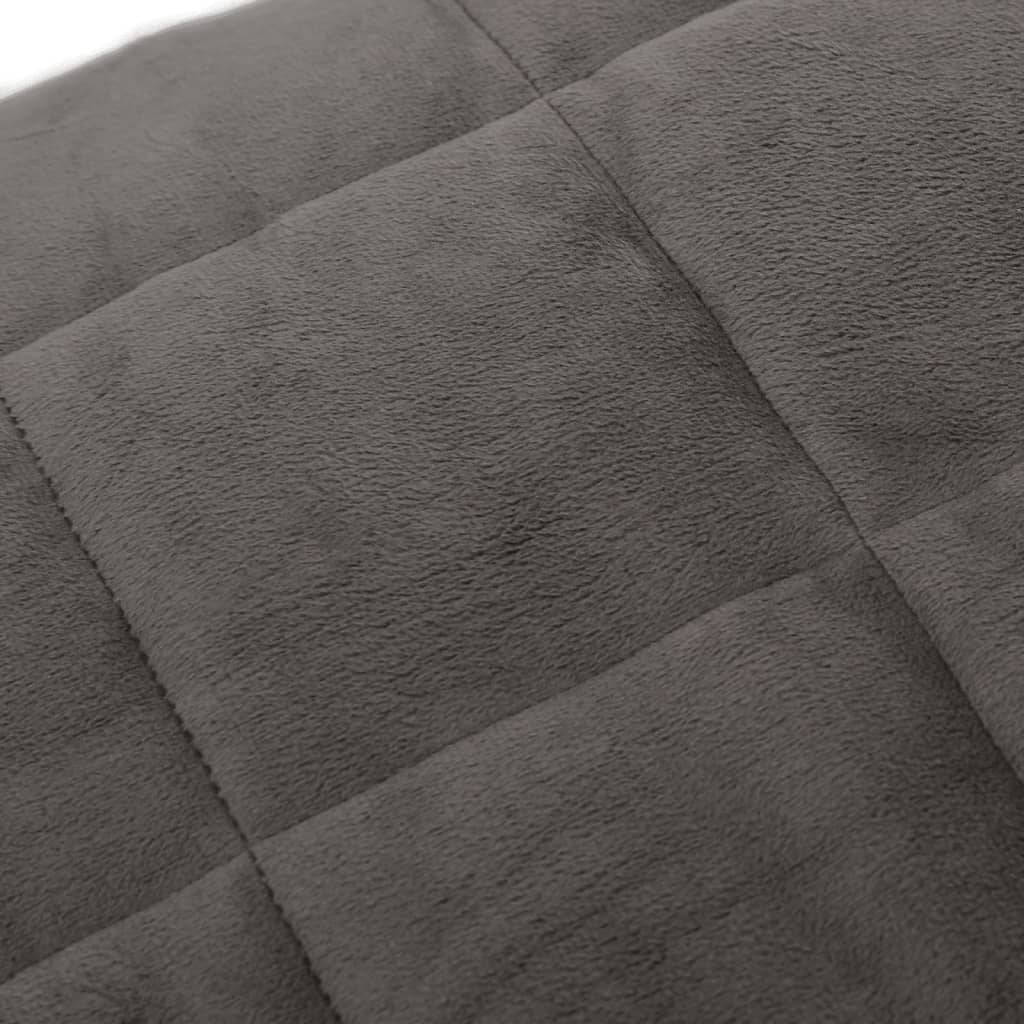 vidaXL Weighted Blanket Grey 122x183 cm 5 kg Fabric