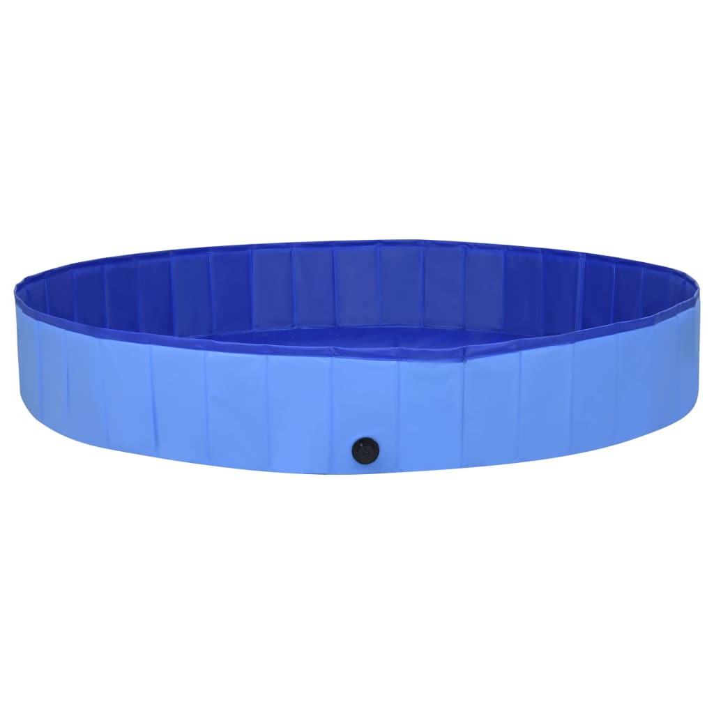 vidaXL Foldable Dog Swimming Pool Blue 300x40 cm PVC