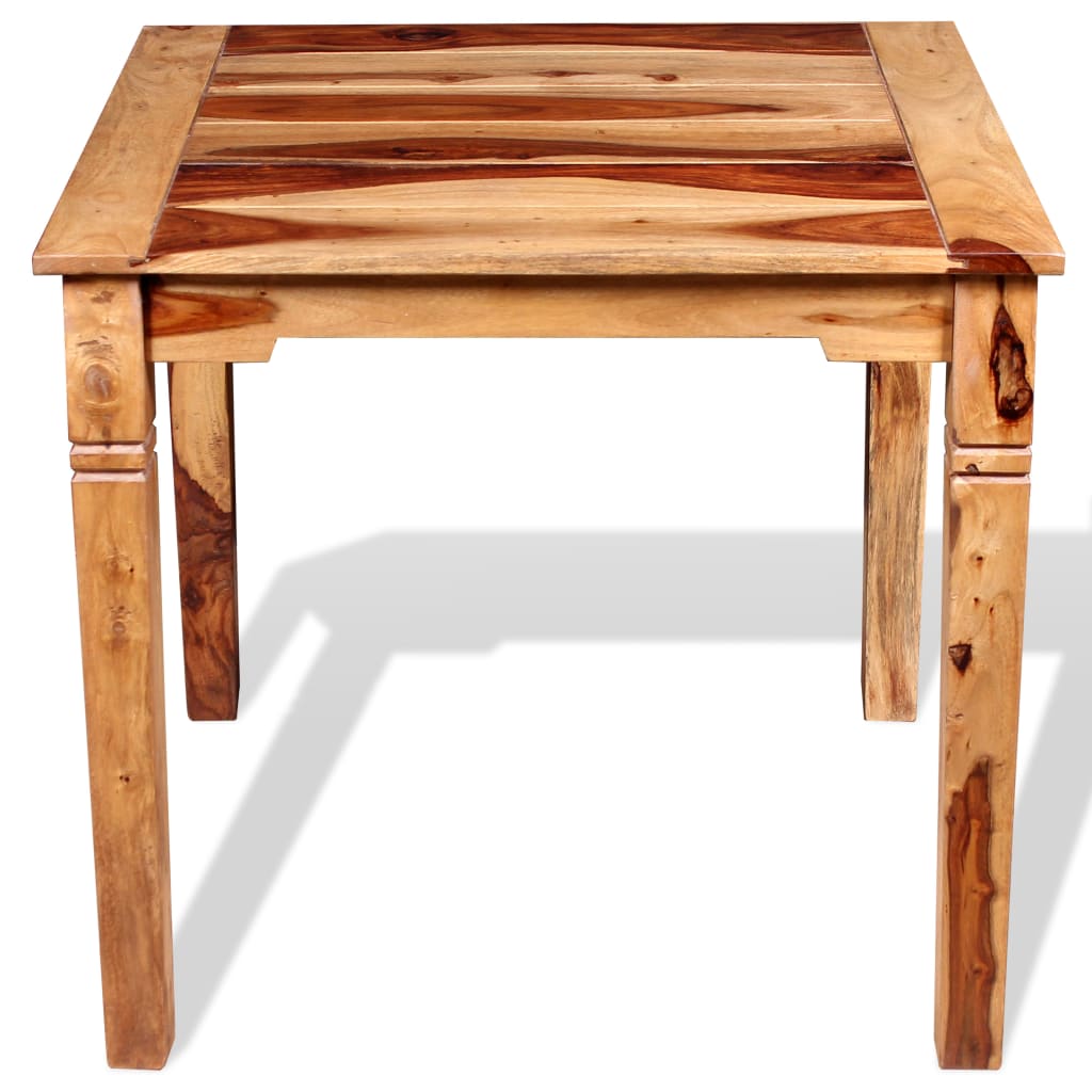 vidaXL Dining Table Solid Sheesham Wood 82x80x76 cm