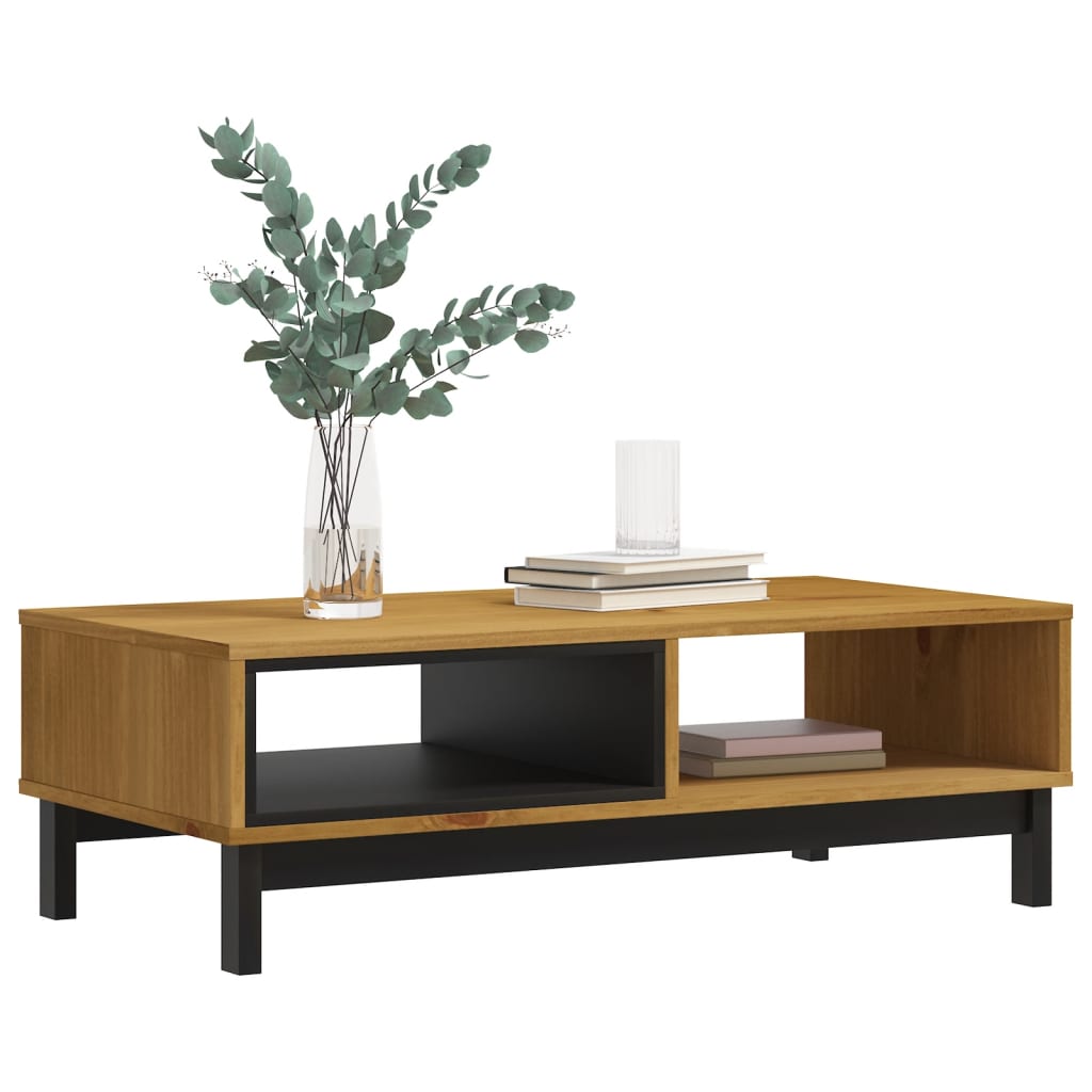 vidaXL Coffee Table FLAM 100x50x32.5 cm Solid Wood Pine