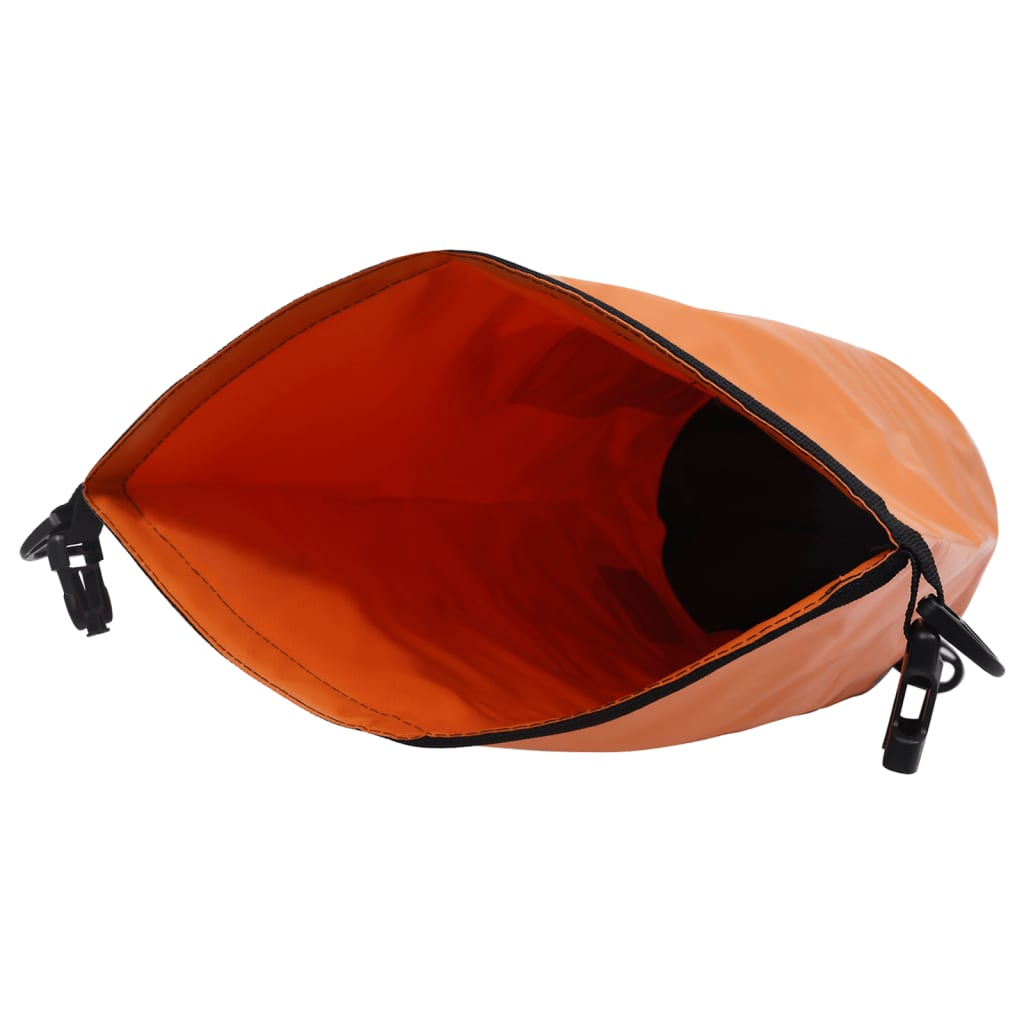 vidaXL Dry Bag with Zipper Orange 15 L PVC