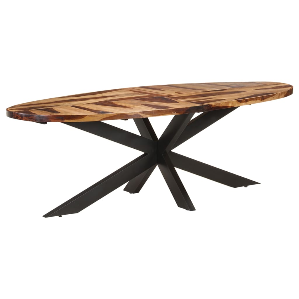 vidaXL Dining Table 240x100x75 cm Acacia Wood with Honey Finish