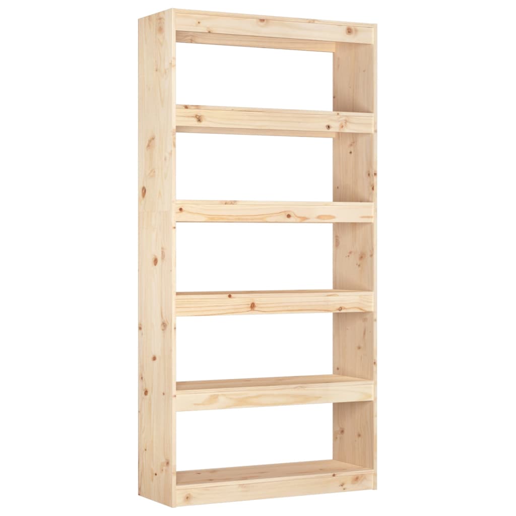 vidaXL Book Cabinet/Room Divider 80x30x167.4 cm Solid Wood Pine