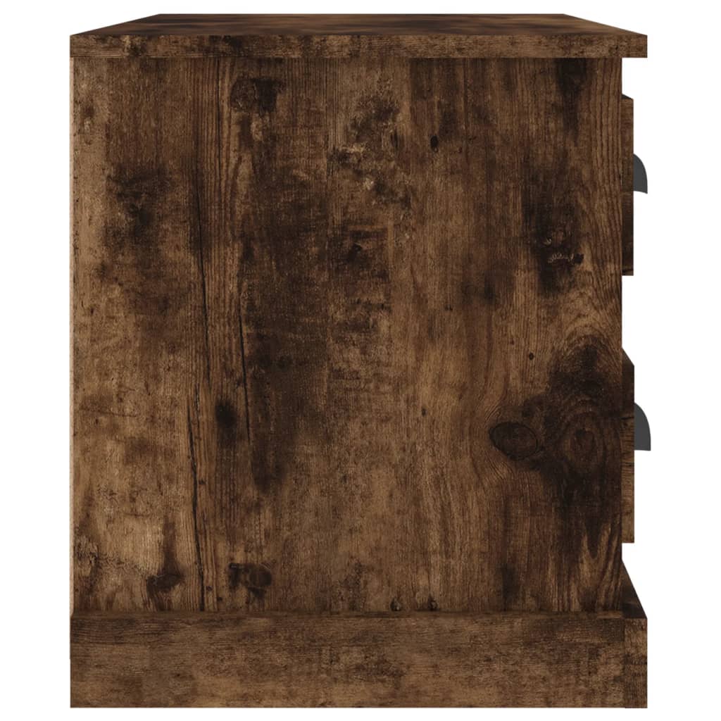vidaXL Bedside Cabinet Smoked Oak 60x39x45 cm