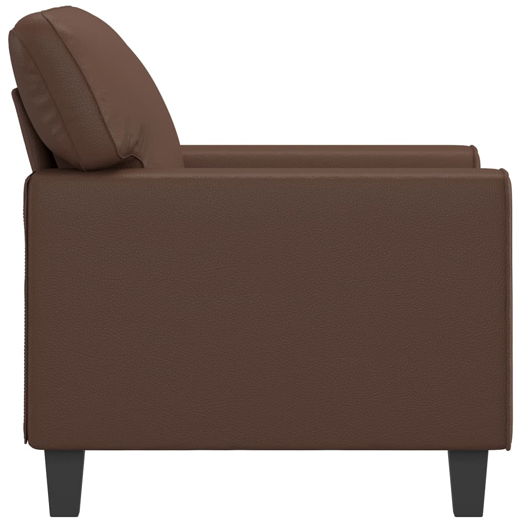 vidaXL Sofa Chair Brown 60 cm Faux Leather