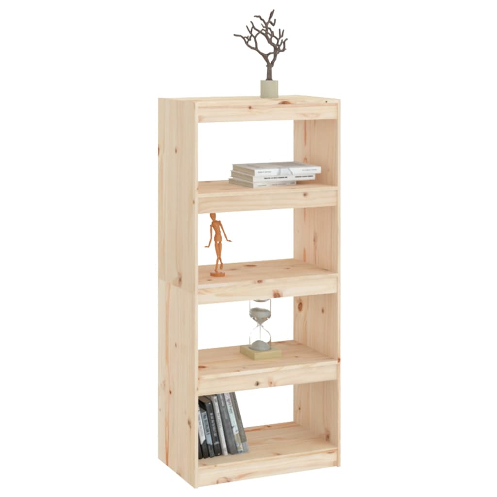 vidaXL Book Cabinet/Room Divider 60x30x135.5 cm Solid Wood Pine
