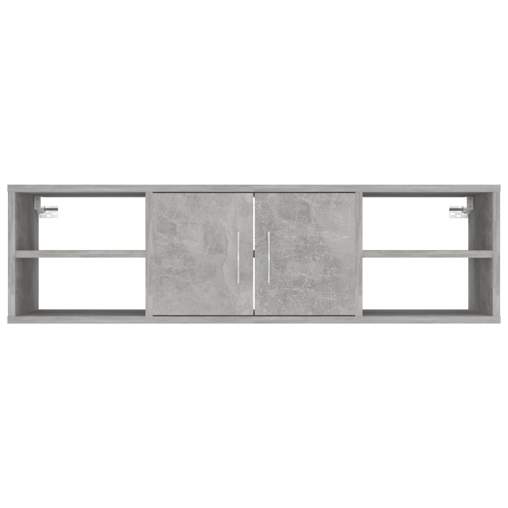 vidaXL Wall Shelf Concrete Grey 102x30x29 cm Engineered Wood