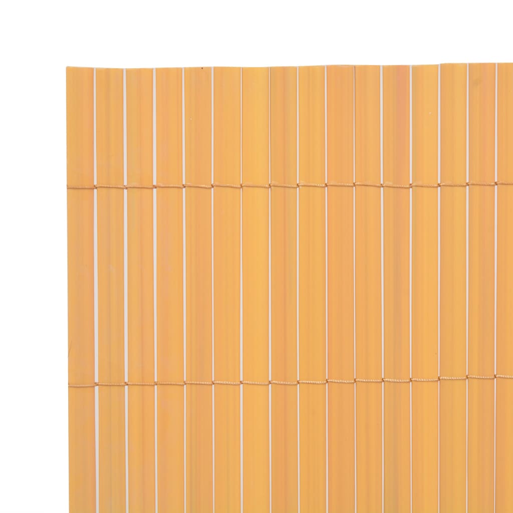 vidaXL Double-Sided Garden Fence PVC 90x300 cm Yellow