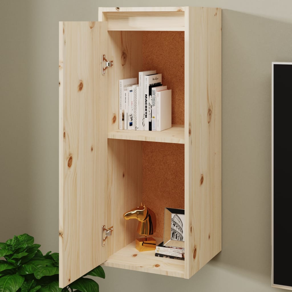 vidaXL Wall Cabinets 2 pcs 30x30x80 cm Solid Wood Pine