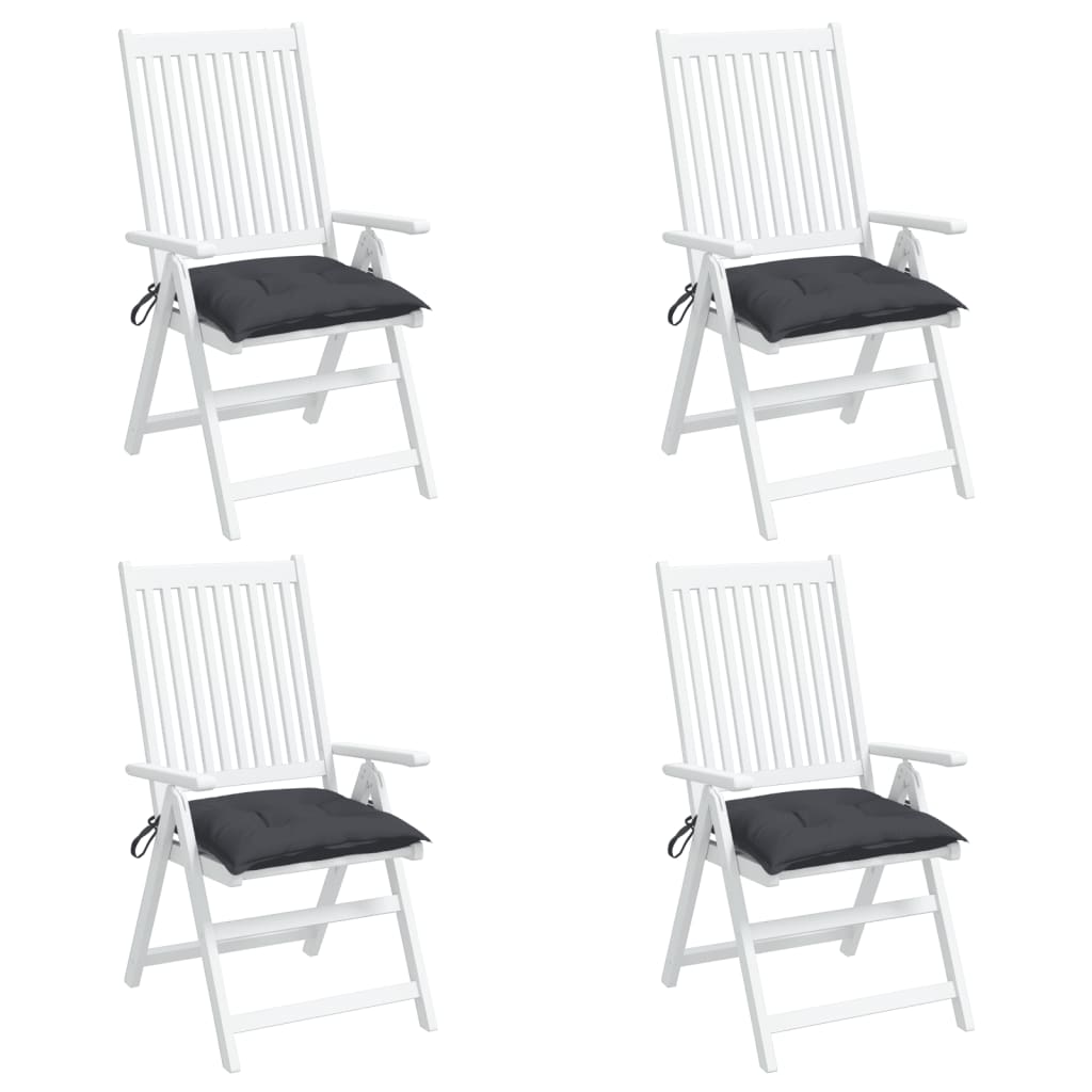 vidaXL Chair Cushions 4 pcs Anthracite 50x50x7 cm Oxford Fabric