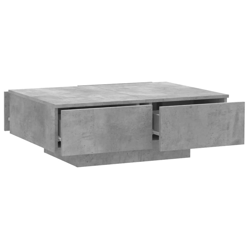 vidaXL Coffee Table Concrete Grey 90x60x31 cm Engineered Wood vidaXL