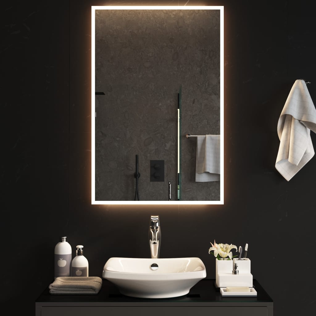 vidaXL LED Bathroom Mirror 60x90 cm