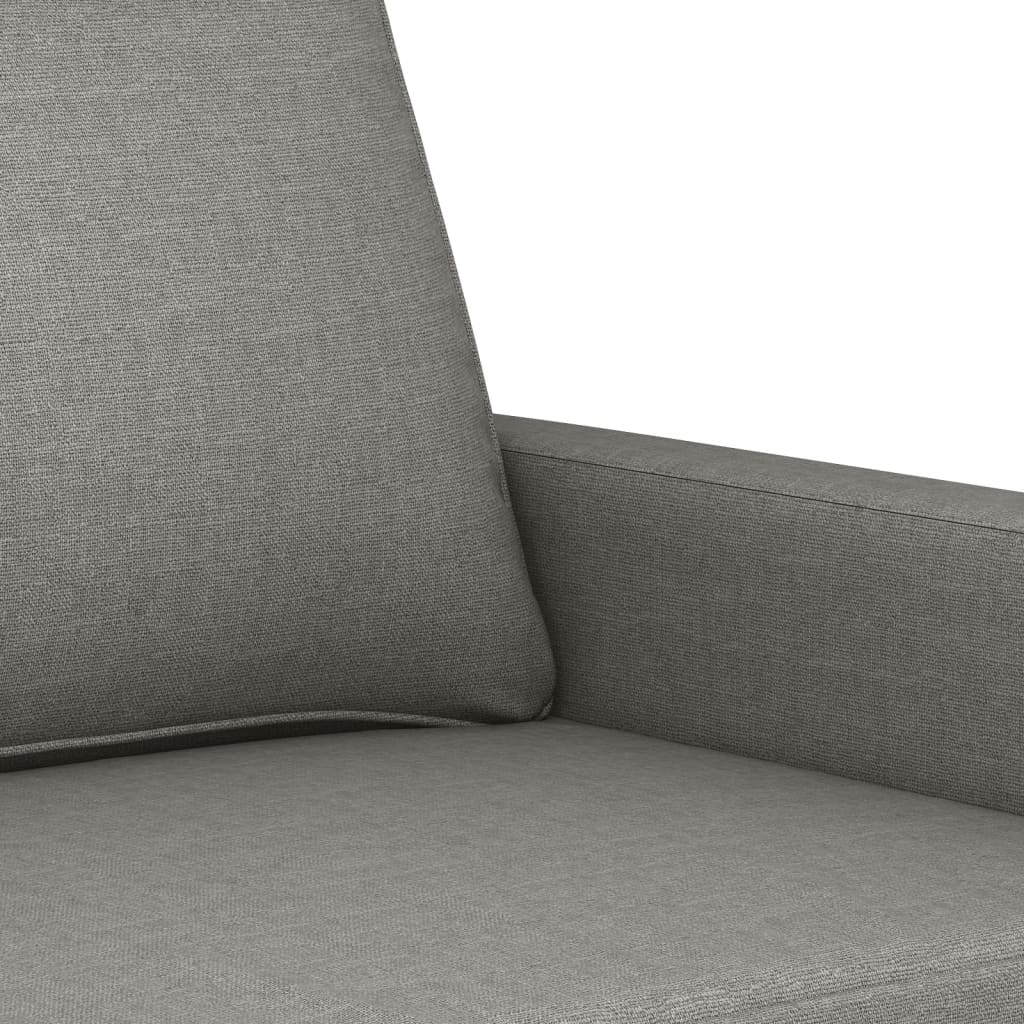 vidaXL 2-Seater Sofa Dark Grey 140 cm Fabric
