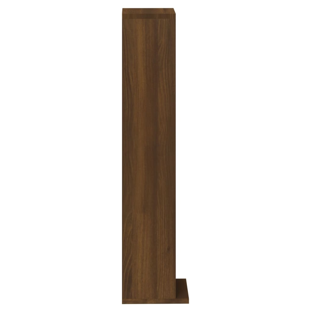 vidaXL CD Cabinet Brown Oak 21x20x88 cm Engineered Wood