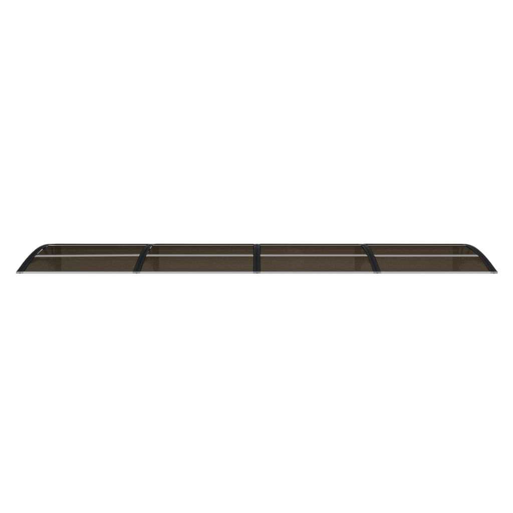 vidaXL Door Canopy Black 350x80 cm Polycarbonate