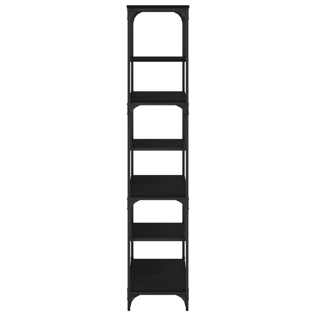 vidaXL Bookcase Black 81x36x176 cm Engineered Wood