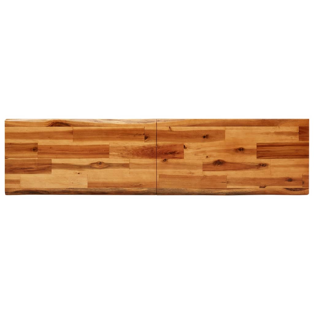 vidaXL Bench with Live Edge 140 cm Solid Wood Acacia