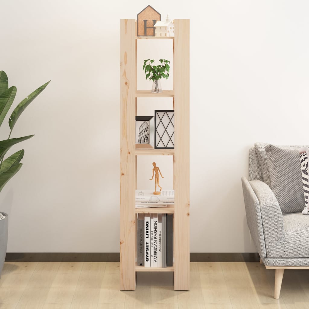 vidaXL Book Cabinet/Room Divider 41x35x160 cm Solid Wood Pine