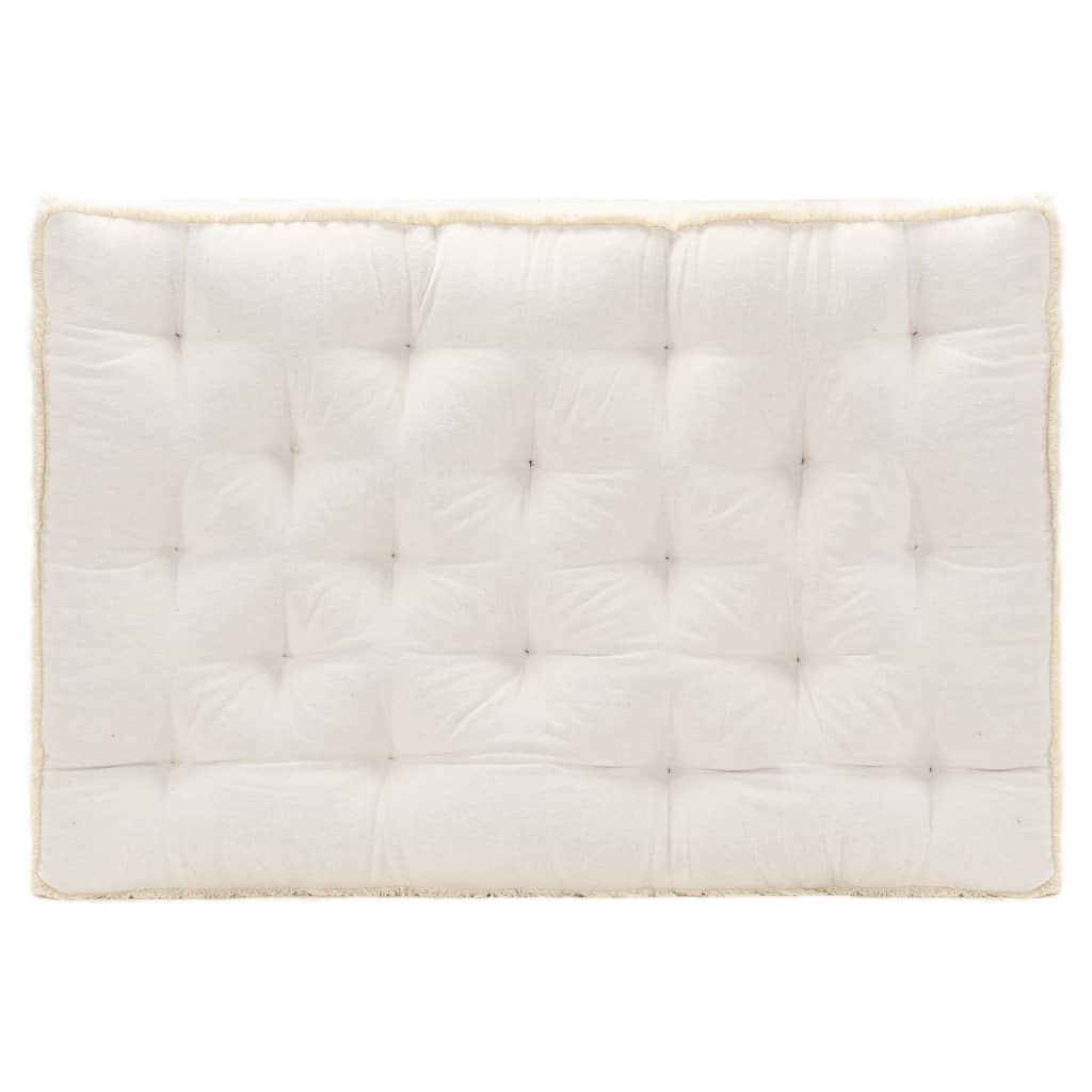 vidaXL Pallet Sofa Cushion Beige 120x80x10 cm