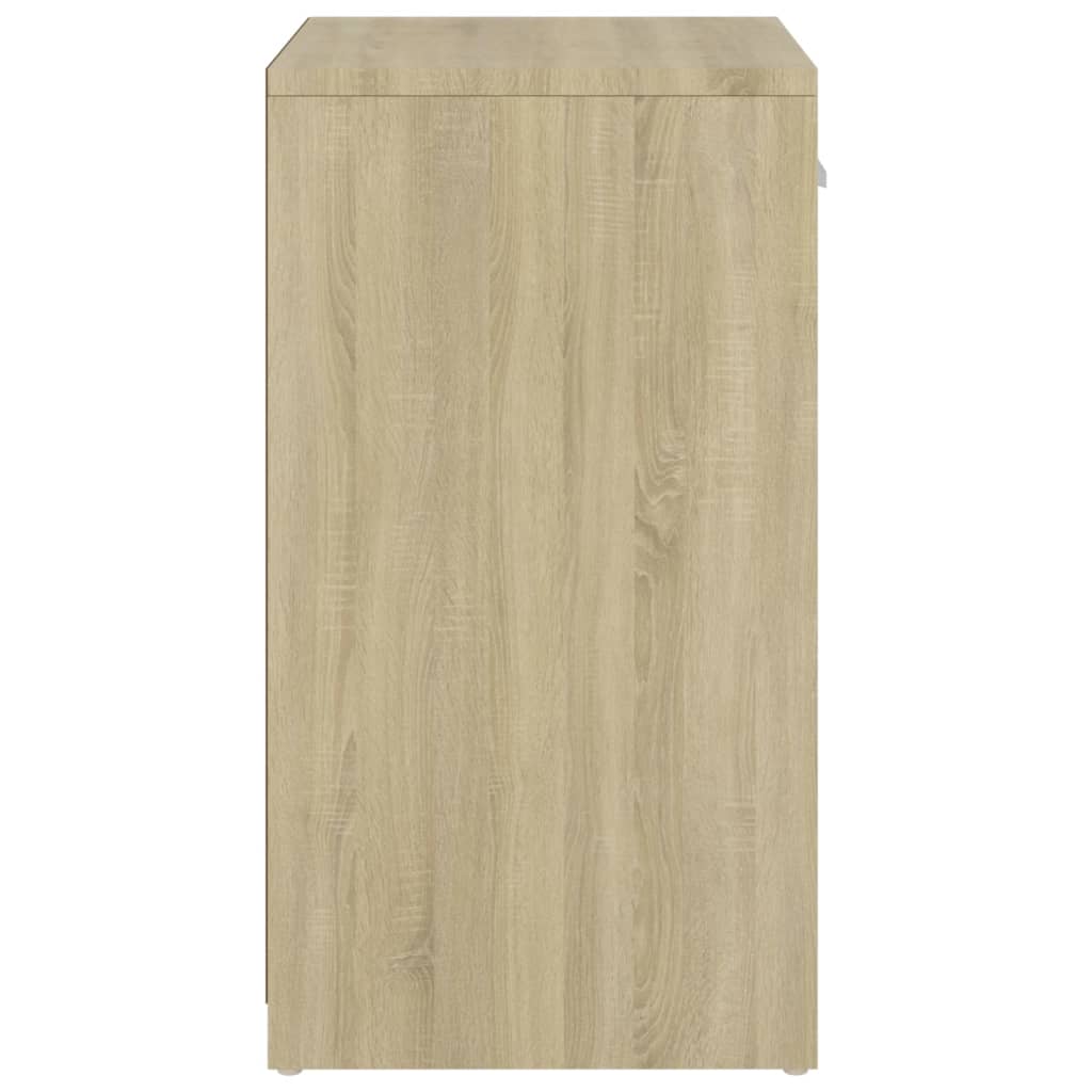 vidaXL Shoe Bench Sonoma Oak 94.5x31x57 cm Engineered Wood