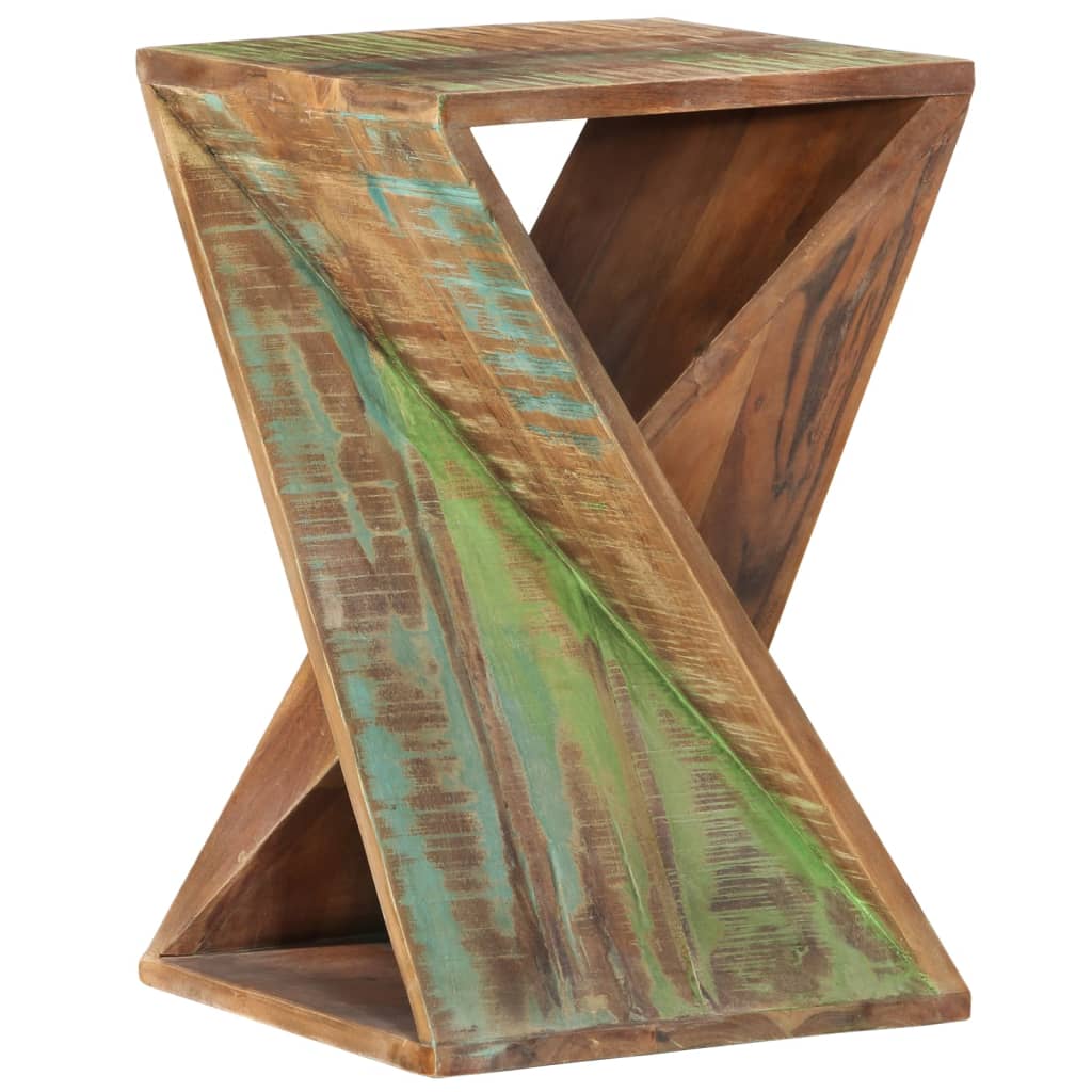 vidaXL Side Table 35x35x55 cm Solid Wood Reclaimed