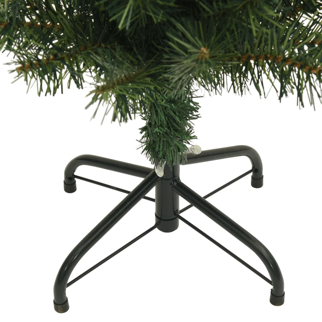 vidaXL Slim Artificial Christmas Tree with Stand Green 150 cm PVC