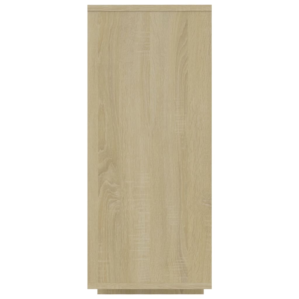 vidaXL Sideboard Sonoma Oak 120x30x75 cm Engineered Wood