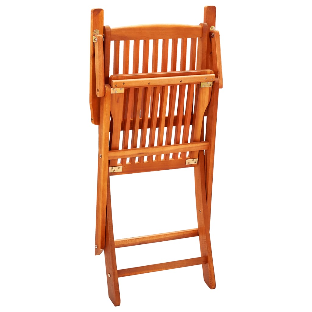 vidaXL Folding Garden Chairs 6 pcs Solid Eucalyptus Wood