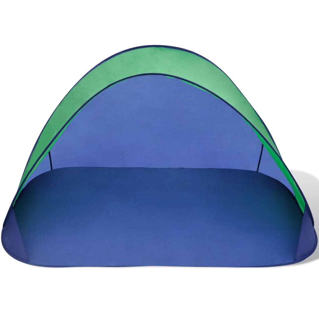 vidaXL Beach Tent Outdoor Foldable Sun Shade Green