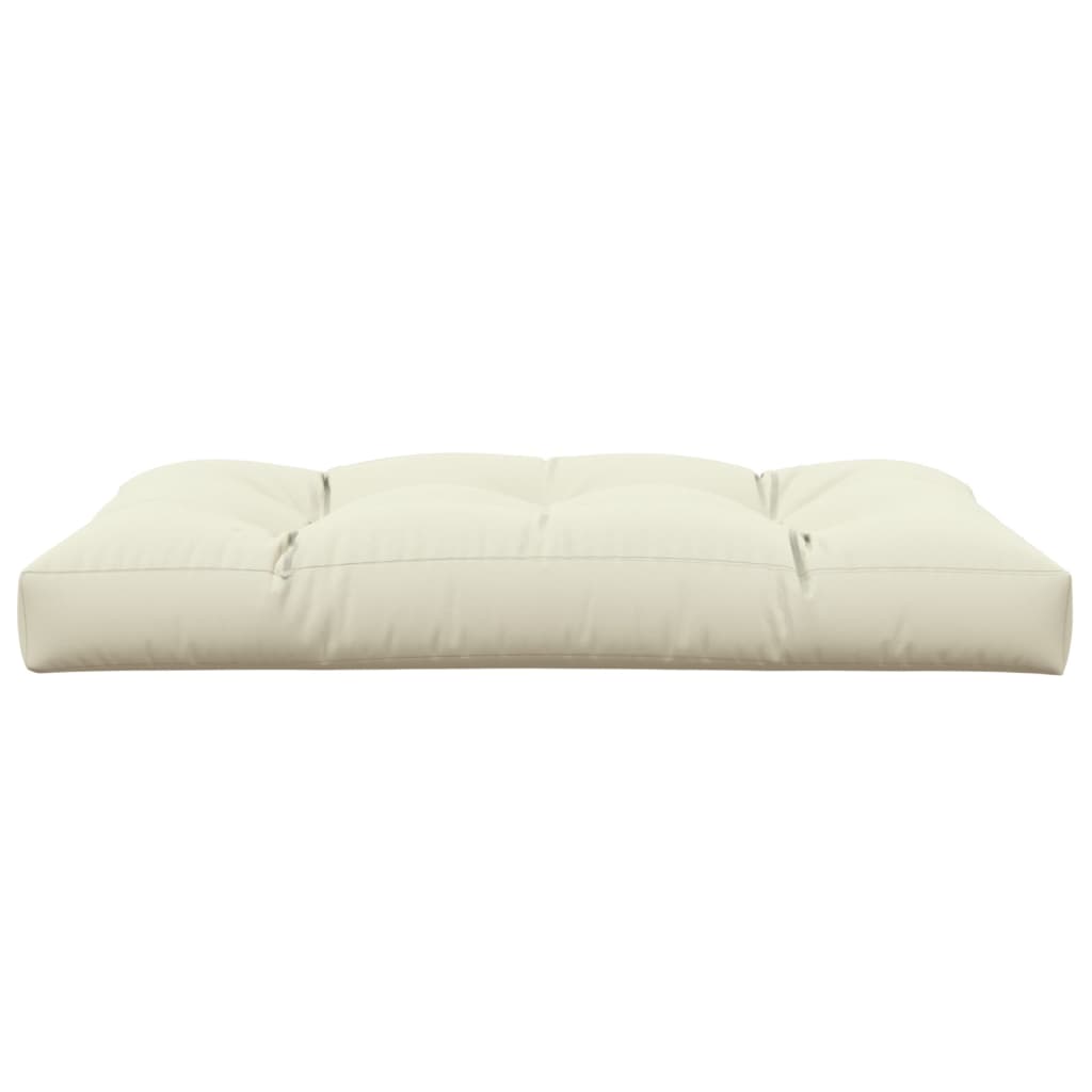 vidaXL Pallet Cushion Cream 120x80x12 cm Fabric