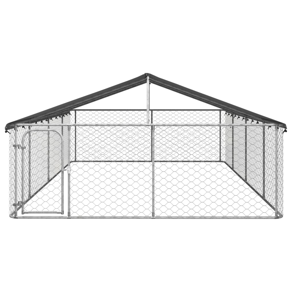 vidaXL Outdoor Dog Kennel with Roof 600x300x150 cm