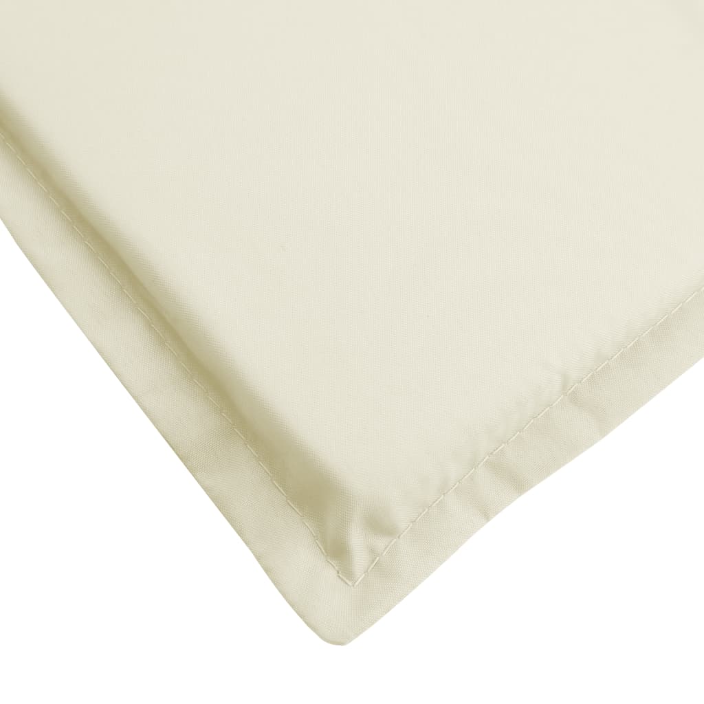 vidaXL Sun Lounger Cushion Cream 186x58x3cm Oxford Fabric
