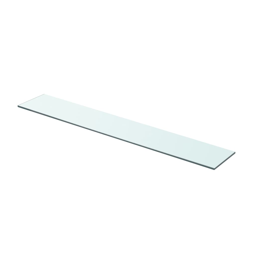 vidaXL Shelf Panel Glass Clear 80x12 cm