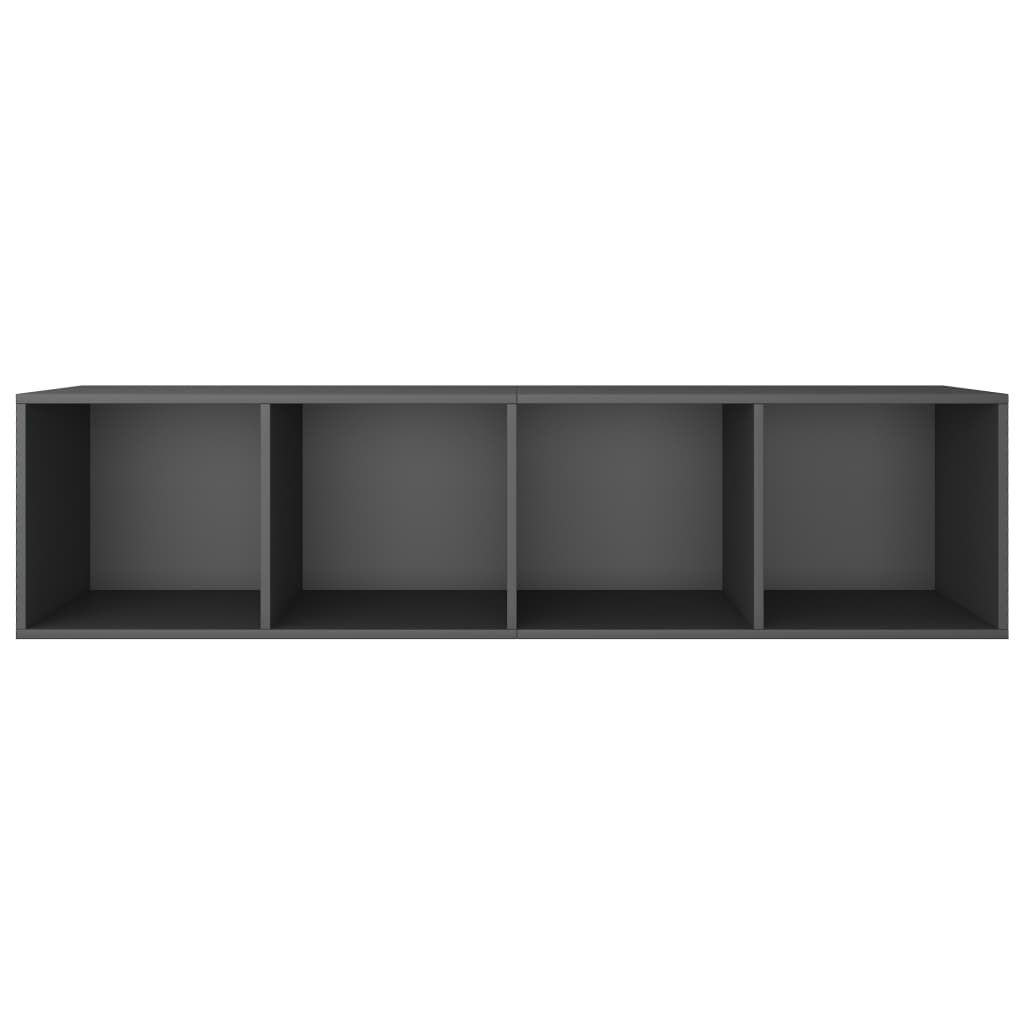 vidaXL Book Cabinet/TV Cabinet Grey 36x30x143 cm Engineered Wood