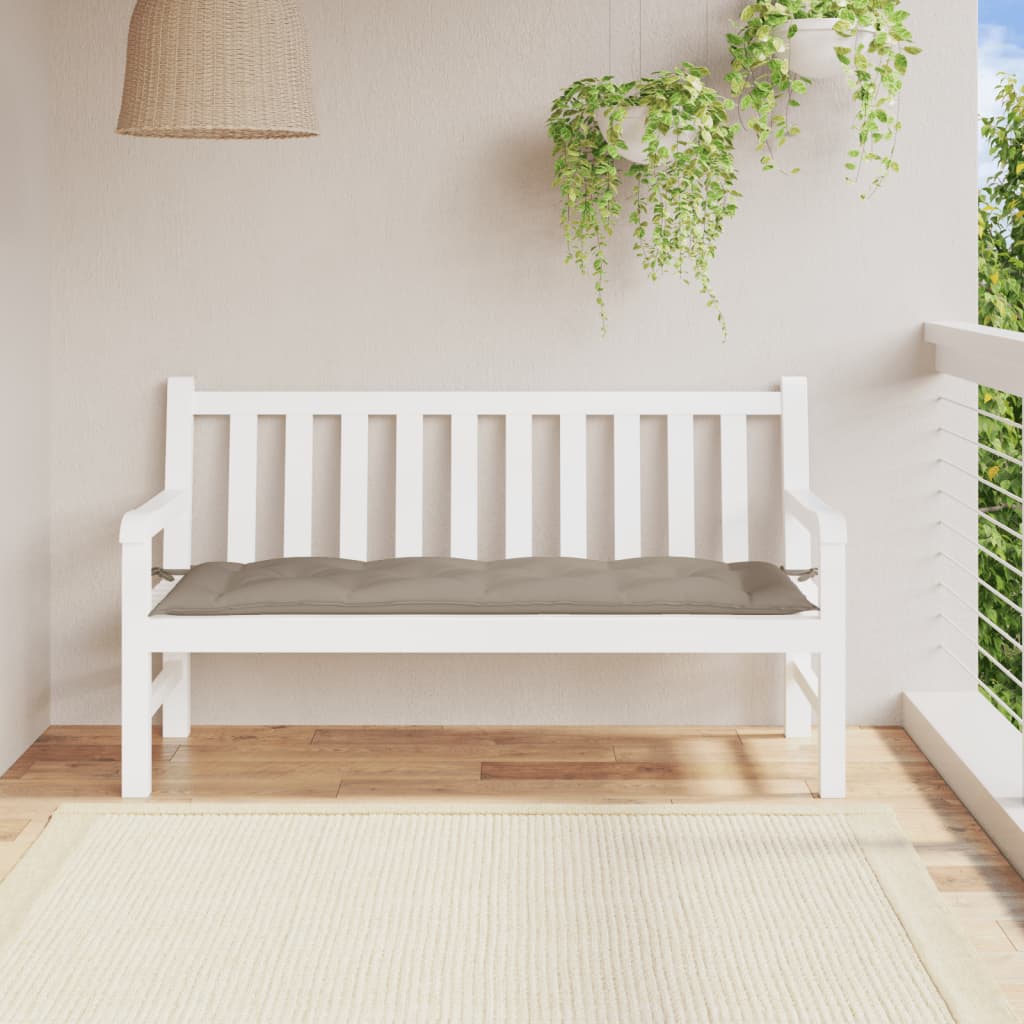 vidaXL Garden Bench Cushion Taupe 150x50x7 cm Oxford Fabric