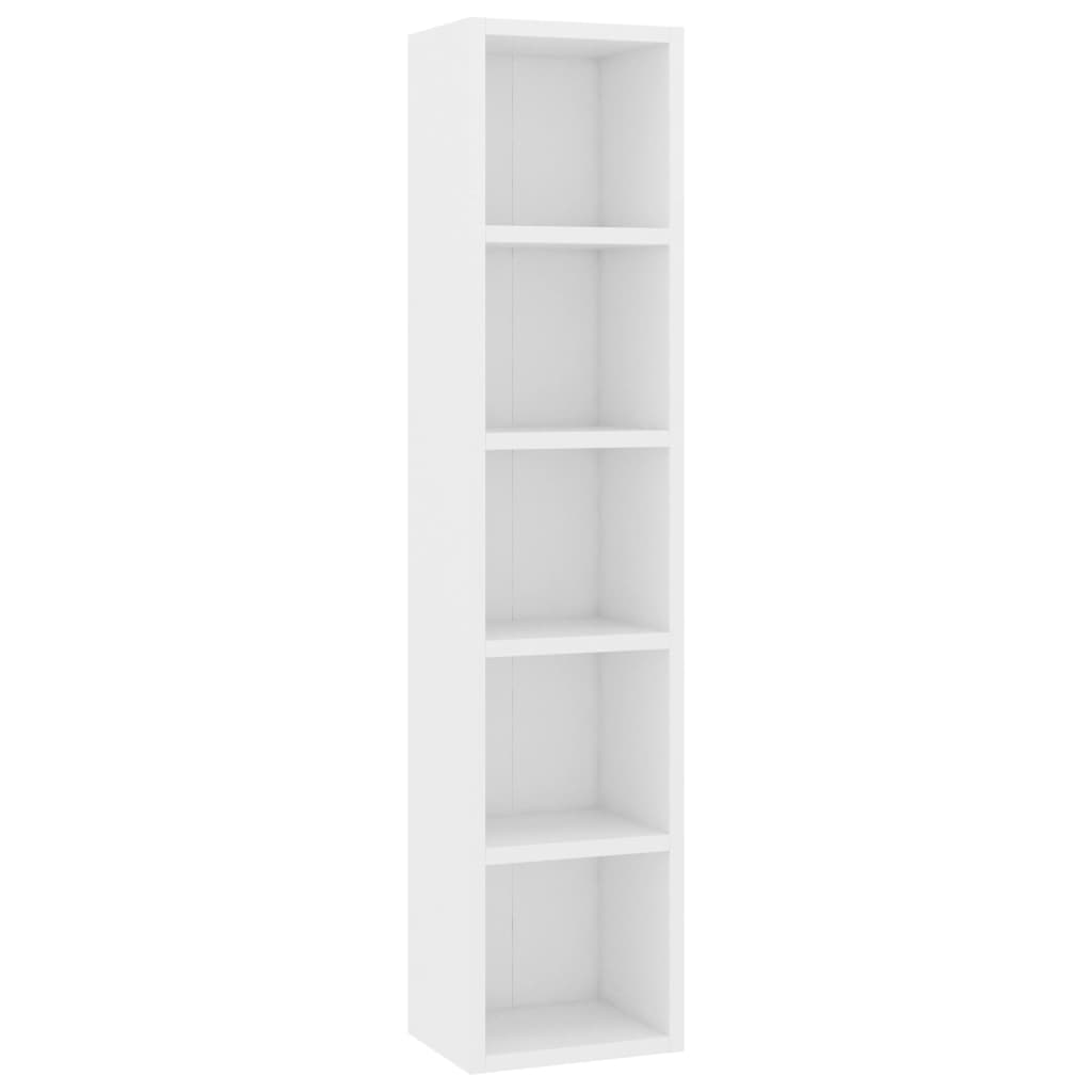 vidaXL CD Cabinet White 21x16x93.5 cm Engineered Wood