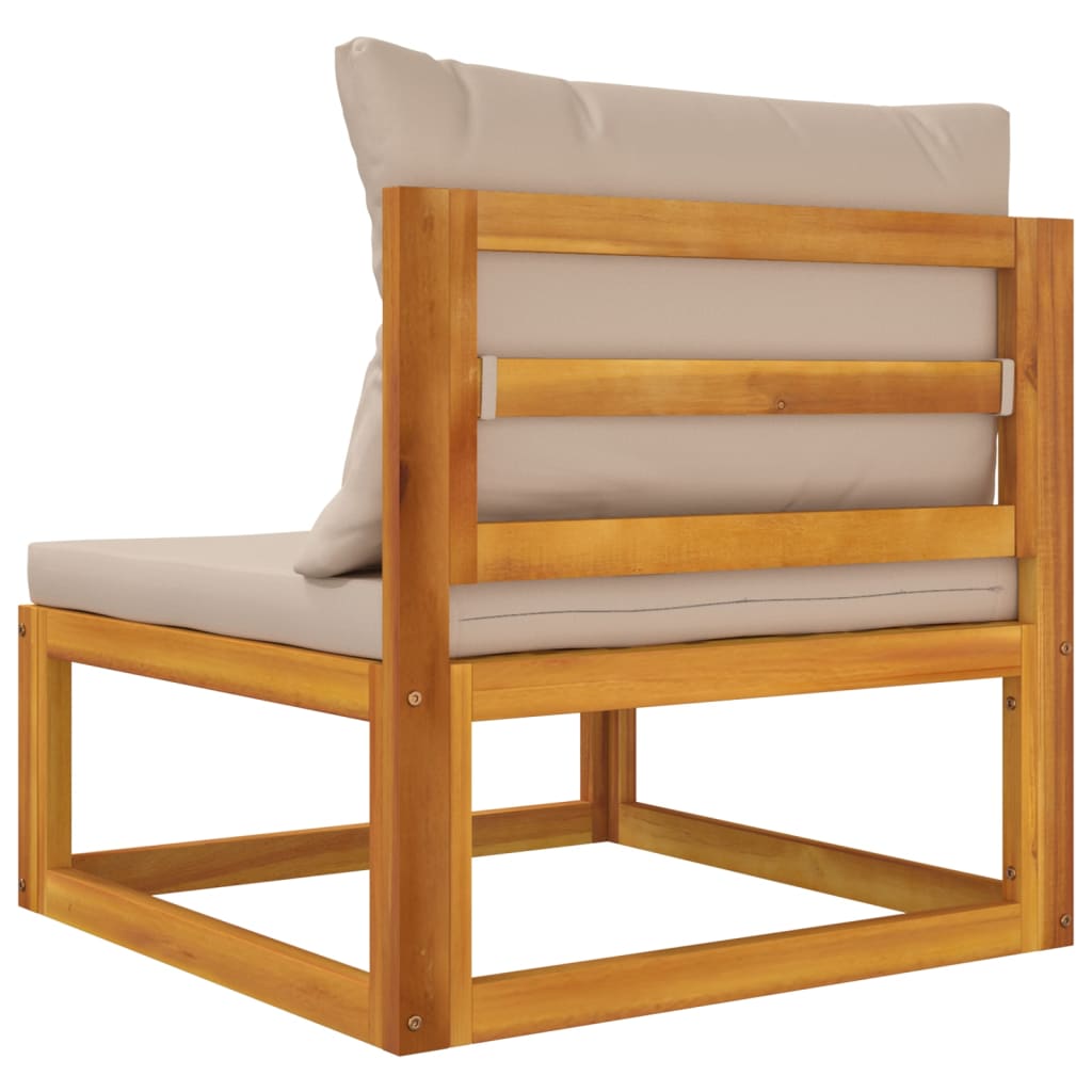 vidaXL 2 Piece Garden Sofa Set with Cushions Solid Wood Acacia