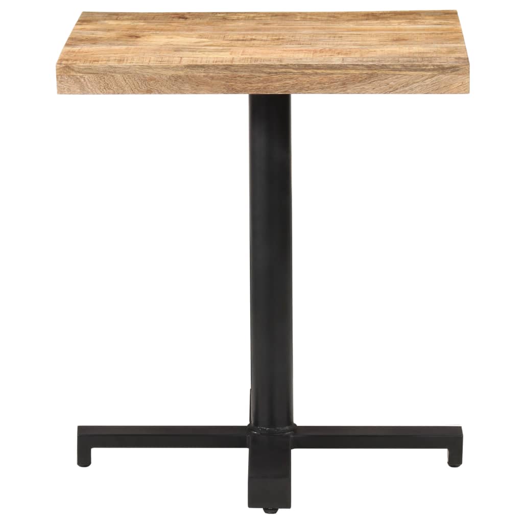 vidaXL Bistro Table Square 70x70x75 cm Rough Mango Wood