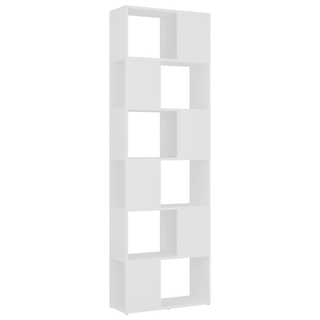 vidaXL Book Cabinet Room Divider White 60x24x186 cm