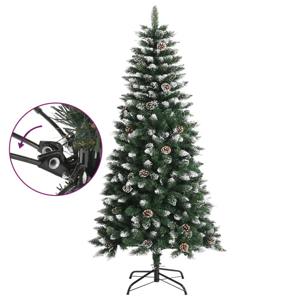 vidaXL Artificial Christmas Tree with Stand Green 120 cm PVC