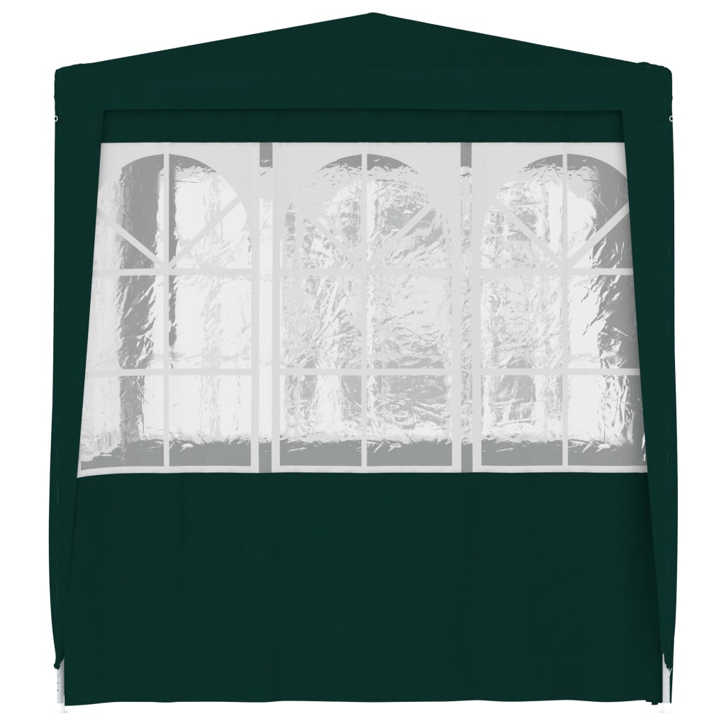 vidaXL Professional Party Tent with Side Walls 2.5x2.5 m Green 90 g/m²