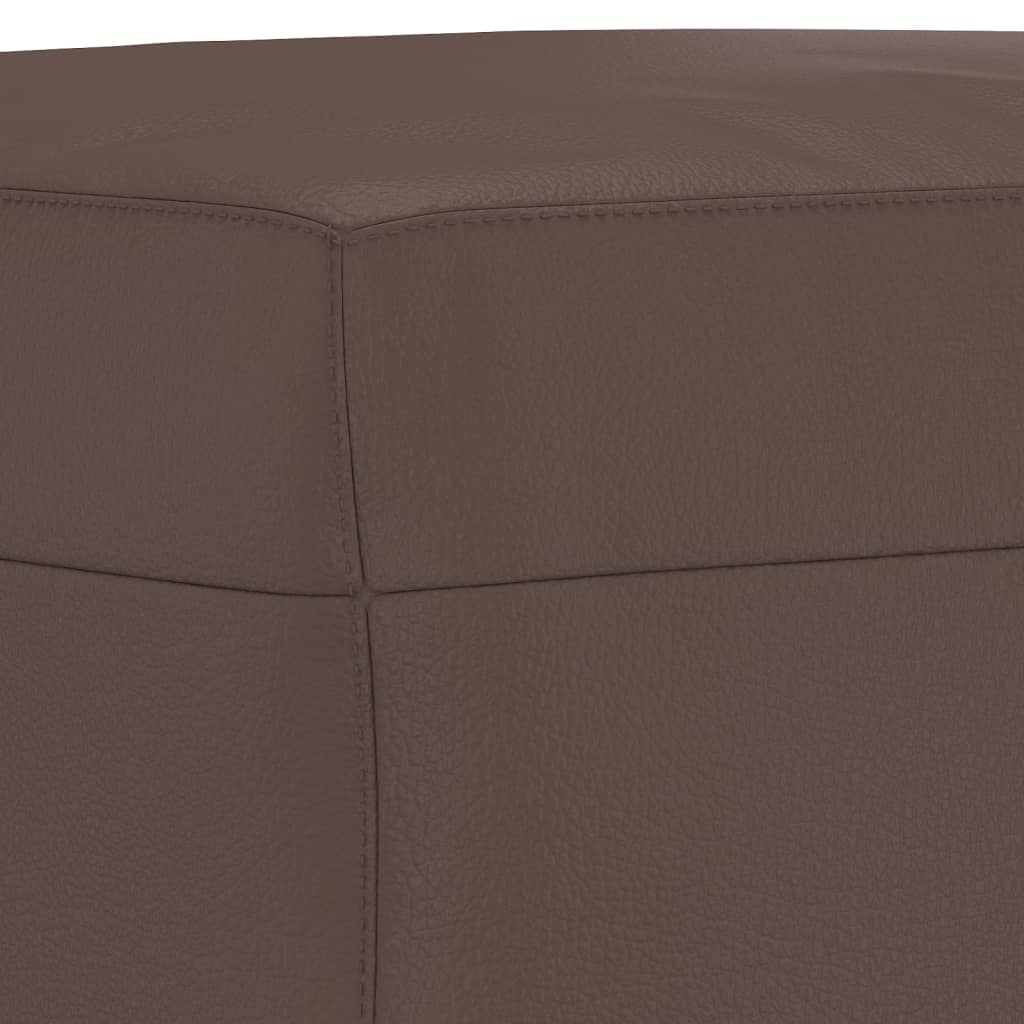 vidaXL Footstool Brown 60x50x41 cm Faux Leather