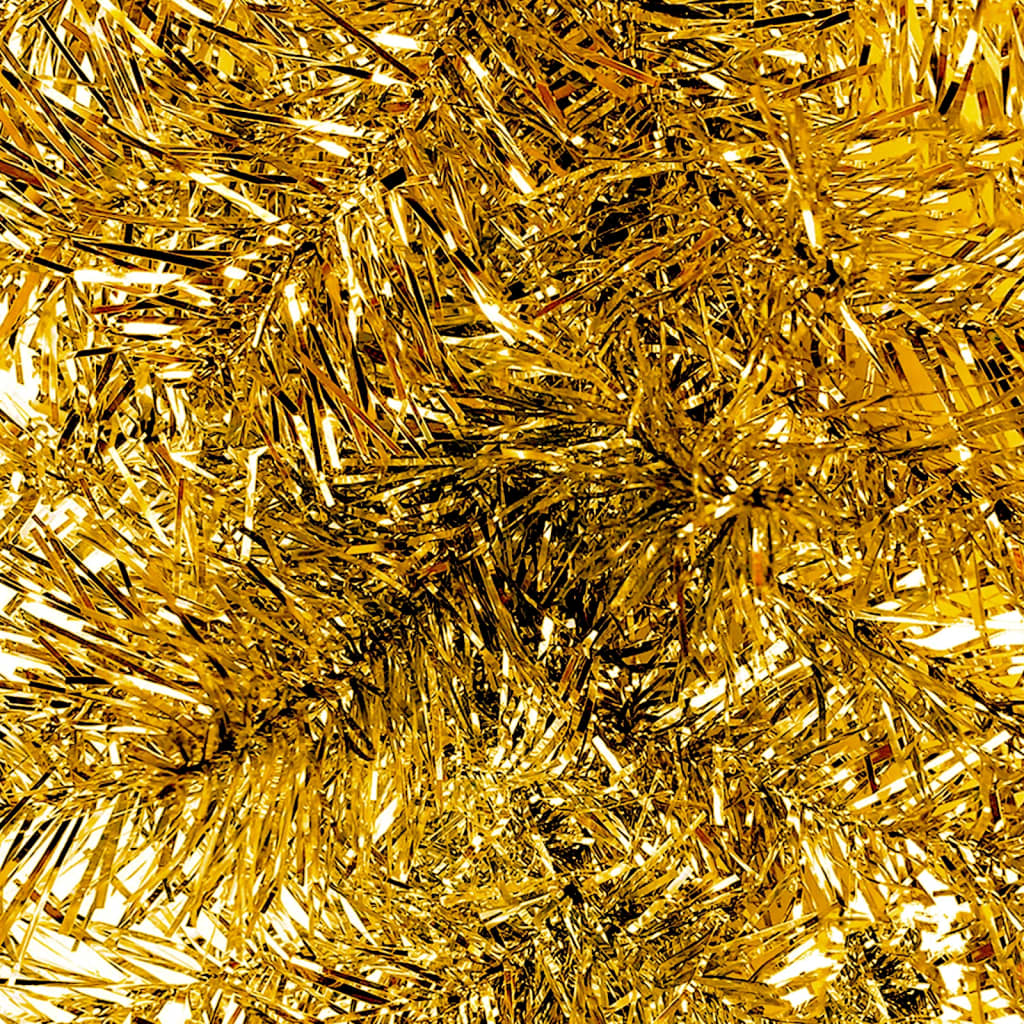 vidaXL Christmas Garland with LED Lights 10 m Gold