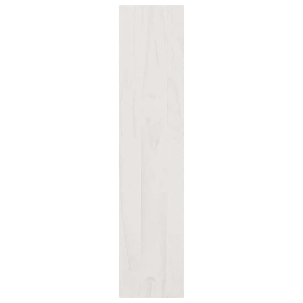 vidaXL Book Cabinet/Room Divider White 100x30x135.5 cm Solid Pinewood