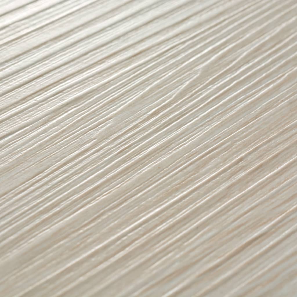 vidaXL PVC Flooring Planks 5.26 m² 2 mm Oak Classic White