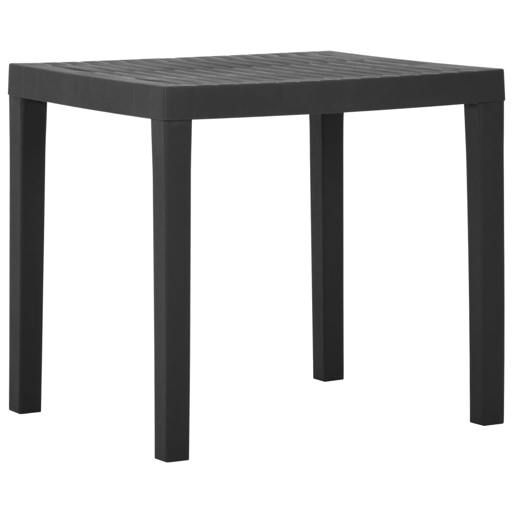vidaXL Garden Table Grey 79x65x72 cm Plastic