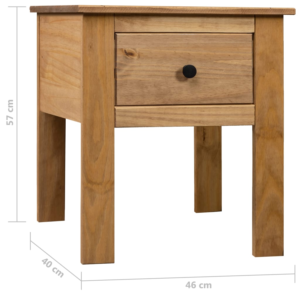 vidaXL Bedside Cabinet 46x40x57 cm Pine Panama Range