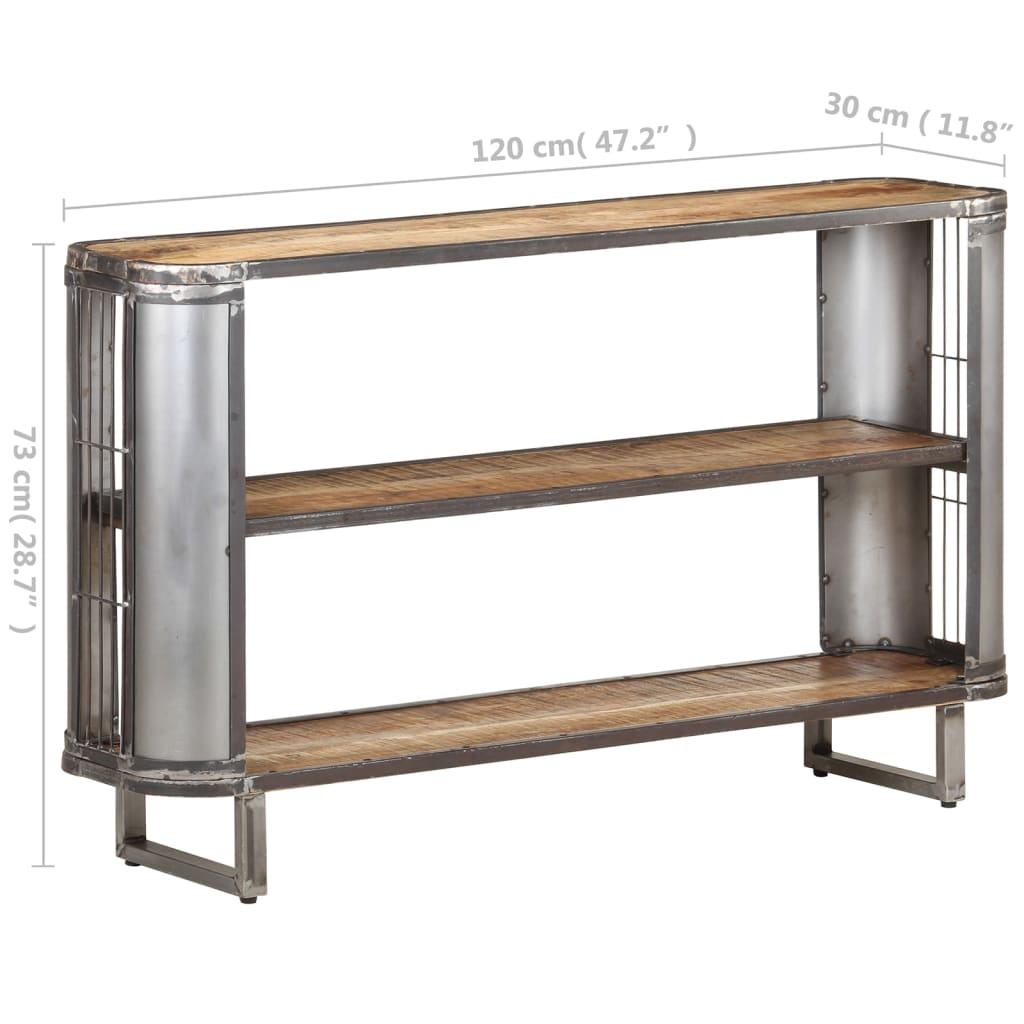 vidaXL Sideboard 120x30x73 cm Solid Mango Wood
