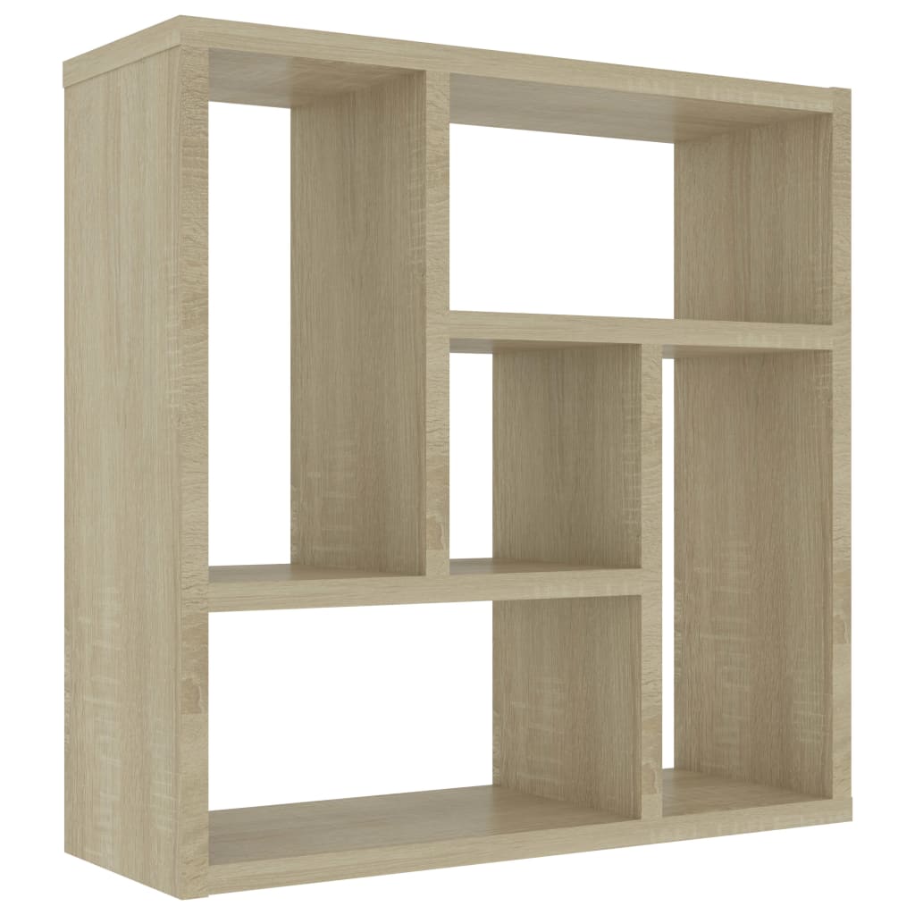 vidaXL Wall Shelf Sonoma Oak 45.1x16x45.1 cm Engineered Wood