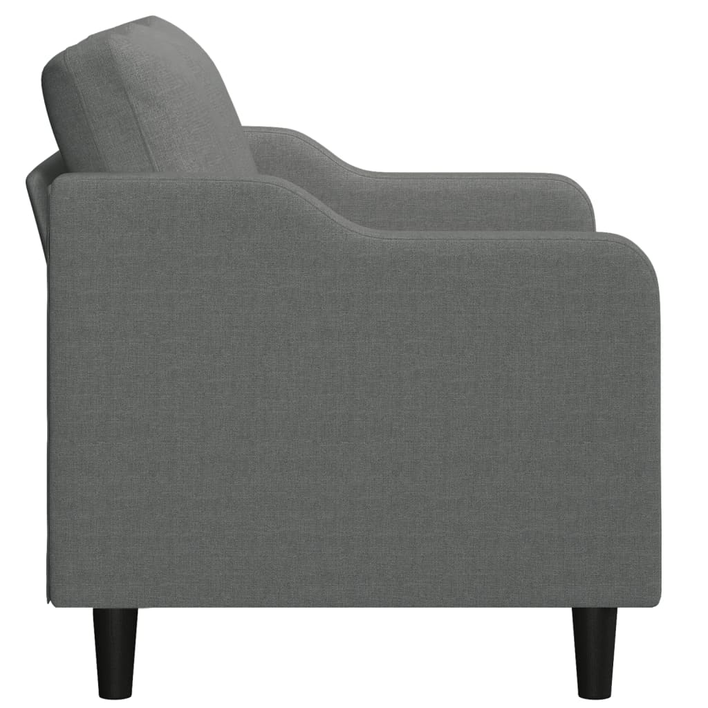 vidaXL 2-Seater Sofa Dark Grey 120 cm Fabric